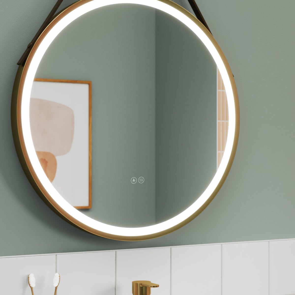 Gold Bathroom Mirrors