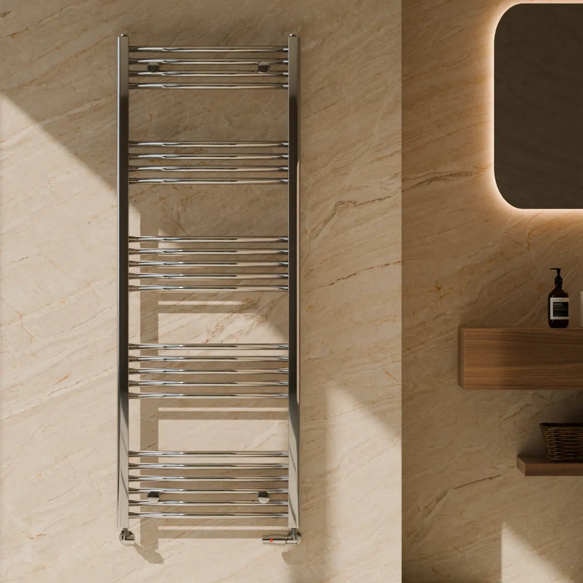 Chrome towel rails