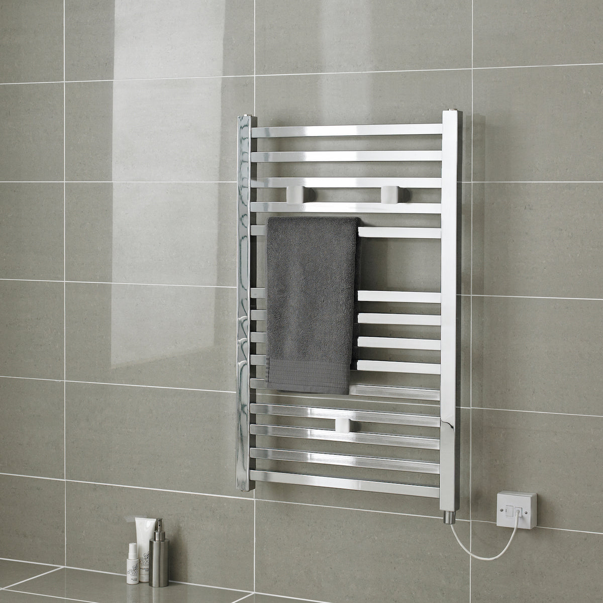 Chrome towel rails