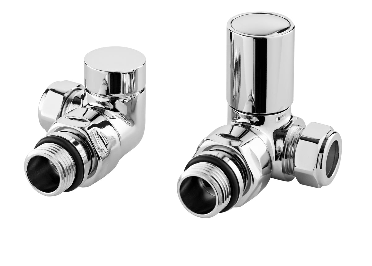 Corner radiator valves