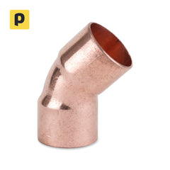 28mm 45 Equal Elbow - End Feed Fittings - 10 Pack