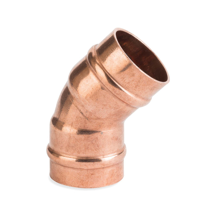 22mm 45 Elbow Solder Ring Fittings 25 Pack