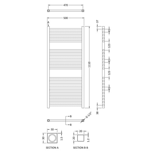 PHQ100168 technical drawing
