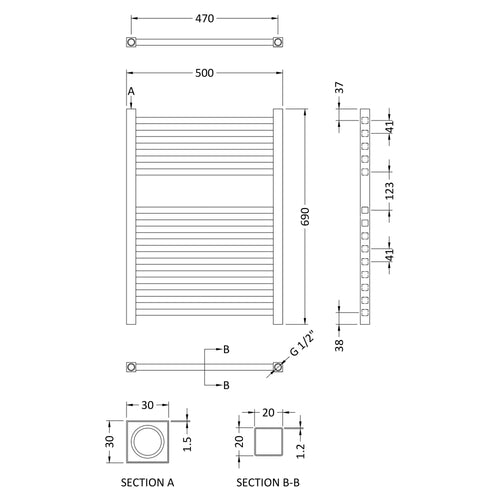 PHQ100169 technical drawing