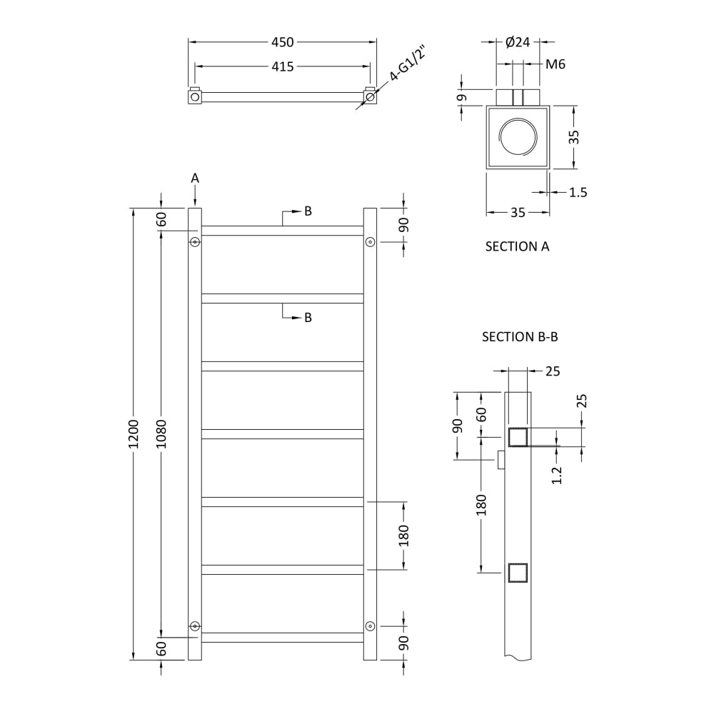 PHQ100191 technical drawing