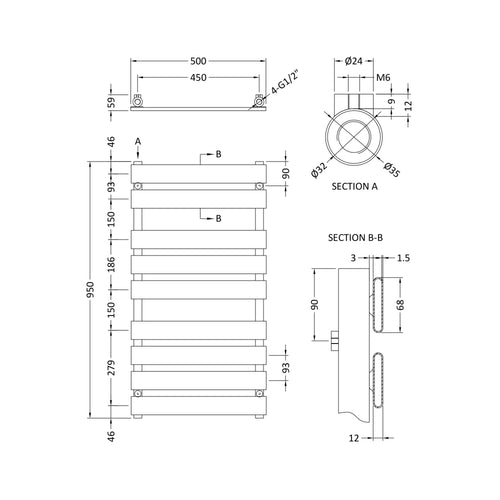 PHQ100193 technical drawing