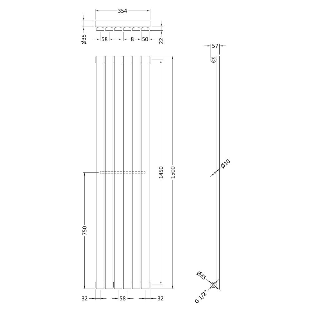 PHQ100216 technical drawing