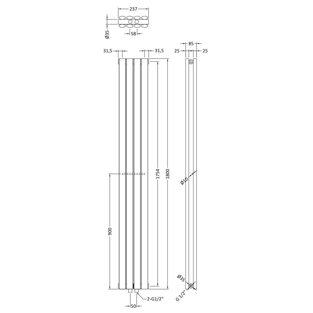 PHQ100245 technical drawing