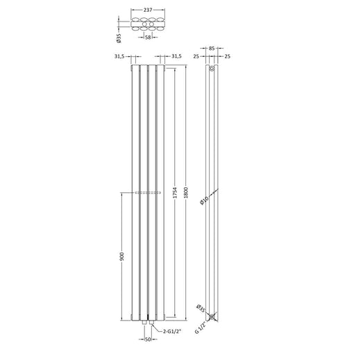 PHQ100245 technical drawing