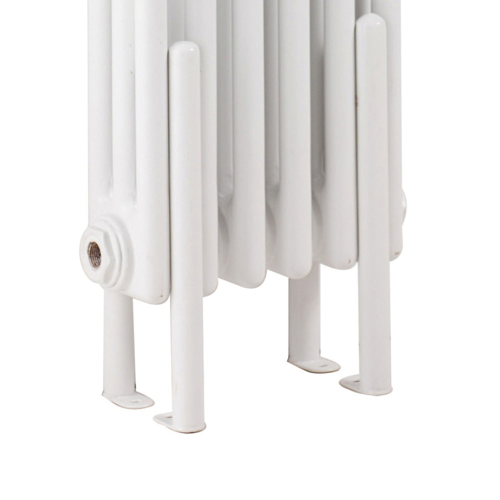 White Colosseum Radiator Floor Mounting Legs Set