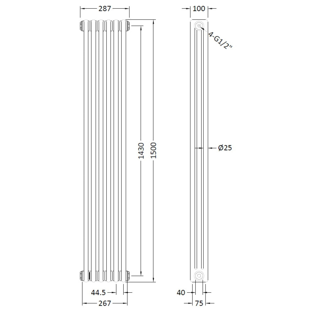 PHQ100275 technical drawing