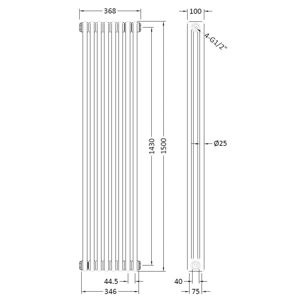PHQ100276 technical drawing
