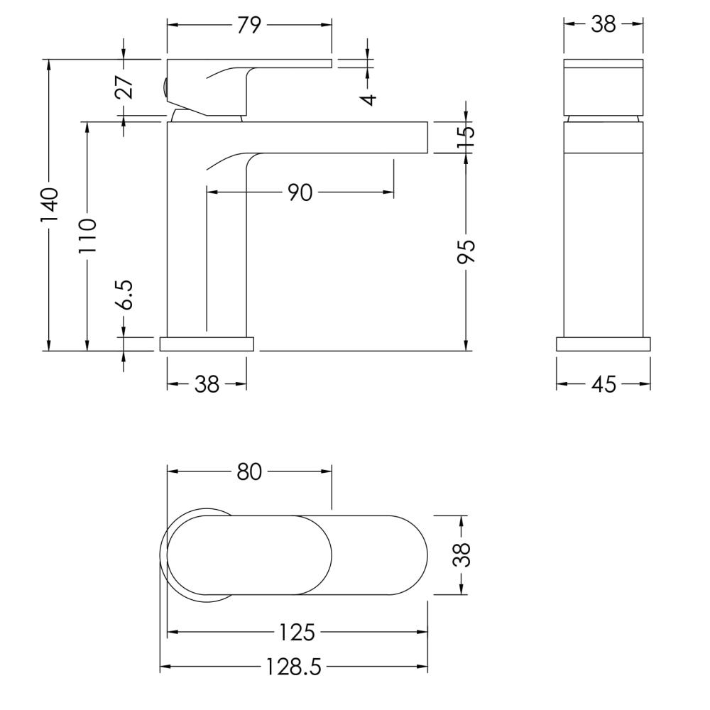 PHQ100344 technical drawing