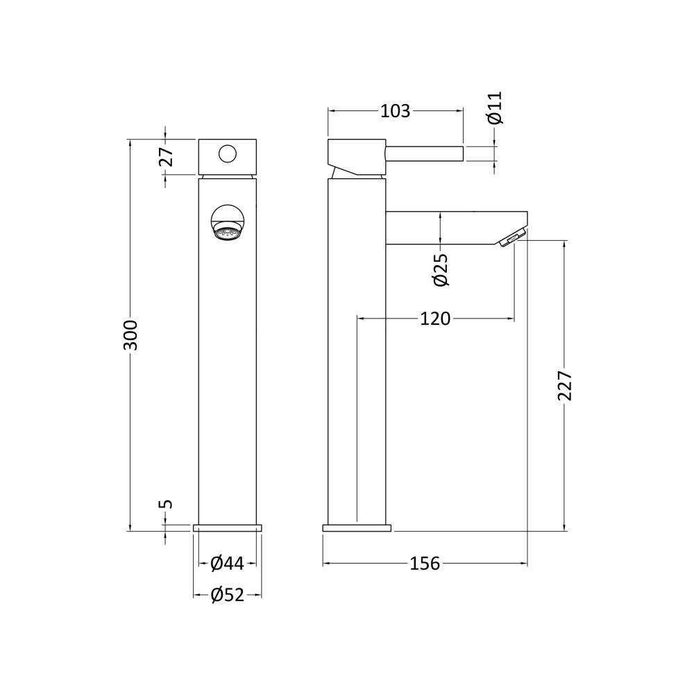 PHQ100361 technical drawing