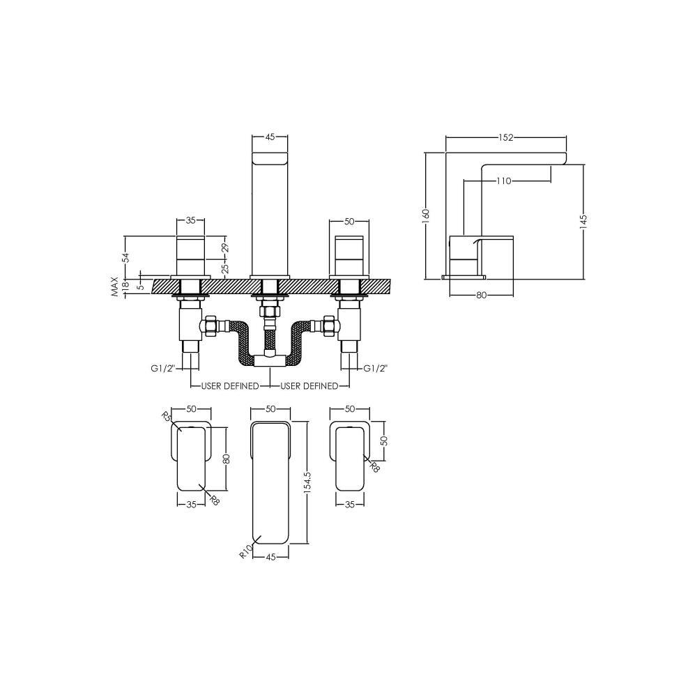PHQ100405 technical drawing
