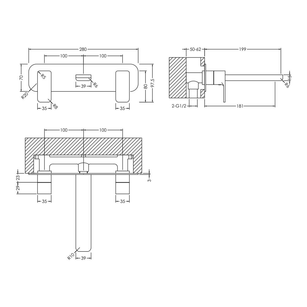 PHQ100406 technical drawing