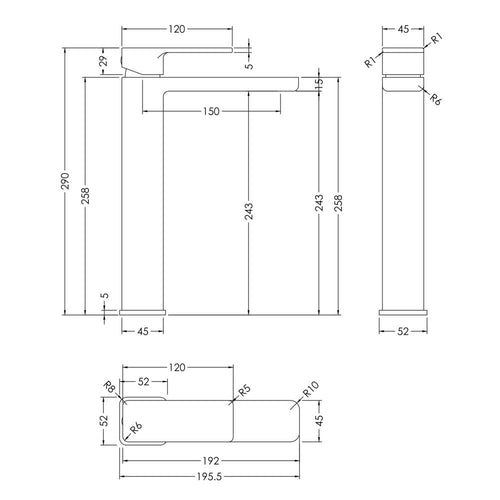 PHQ100413 technical drawing