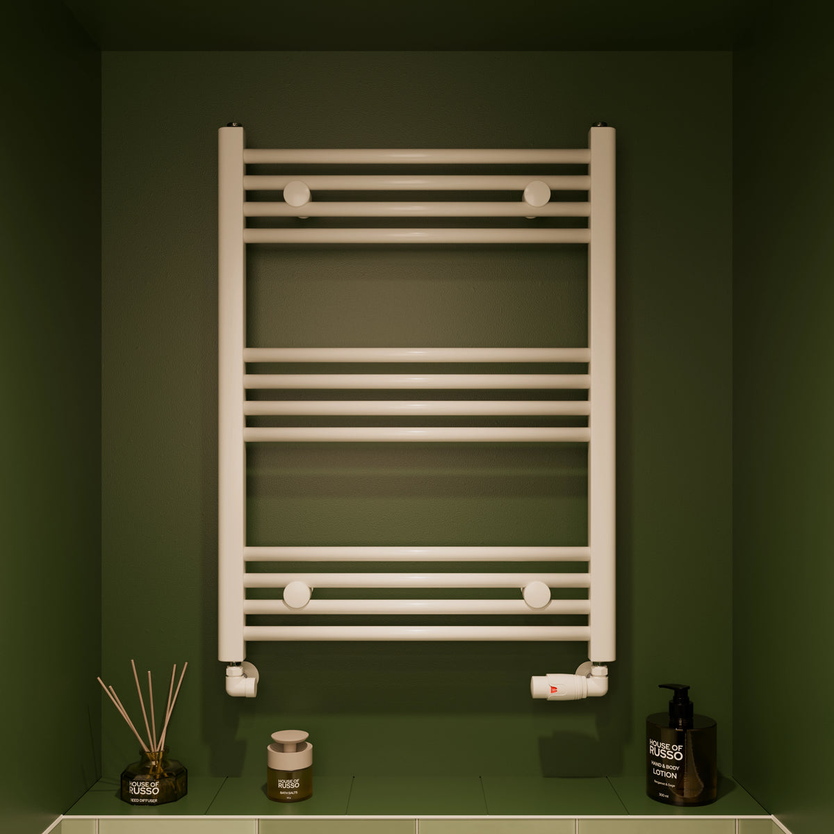 Lorella Towel Rail 800 x 500 White
