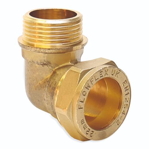 28mm x 1" Male Elbow - Compression Fittings - 5 Pack