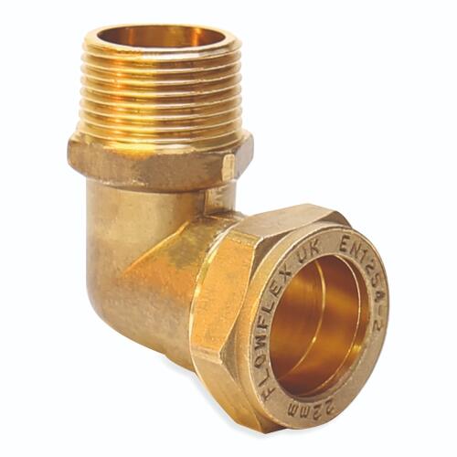 28mm x 1" Male Taper Elbow - Compression Fittings - 5 Pack