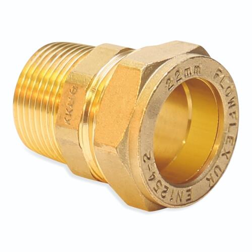 8mm x 3/8" Male Taper Adaptor - Compression Fittings - 20 Pack