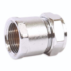 15mm x 3/4" Female Adaptor Chrome Plated - Compression Fittings - 20 Pack