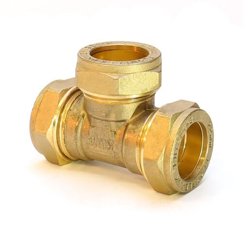 8mm Equal Tee - Compression Fittings - 10 Pack