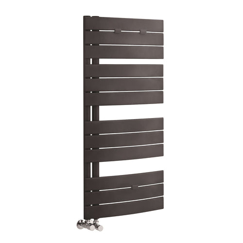 Anthracite Curved Panel Towel Rail H1080 W550