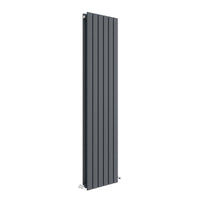 Anthracite Square Edged Double Panel Vertical Radiator H1500 W354
