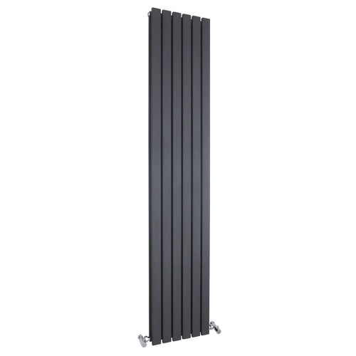 Anthracite Square Edged Double Panel Vertical Radiator H1800 W354