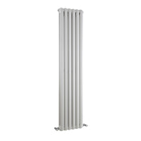 White 2 Column Vertical Radiator H1500 W377