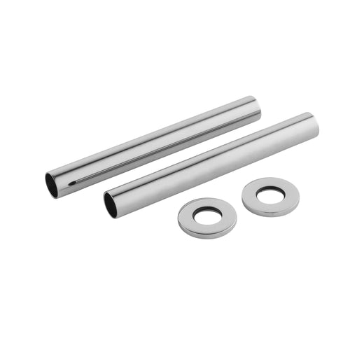 Chrome Decorative Pipes H300 2 Pack