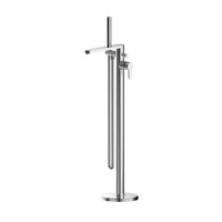 Rounded Freestanding Chrome Bath Shower Mixer