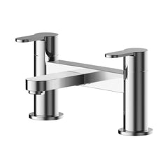 Deck Mounted Rounded Chrome Bath Filler