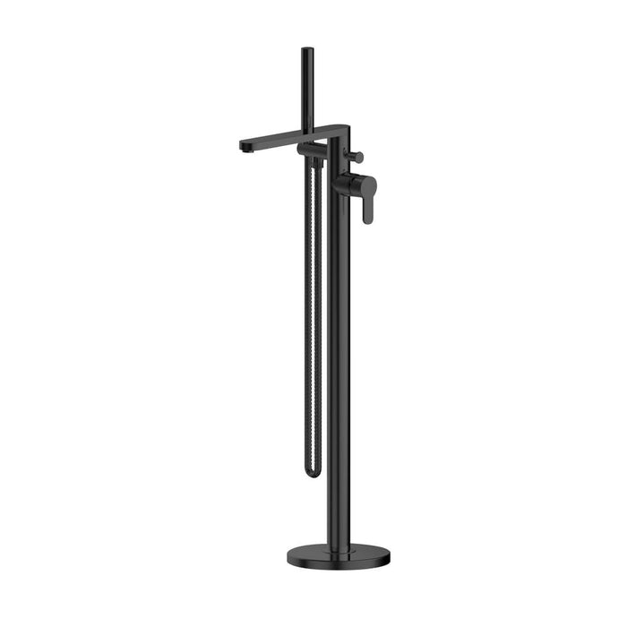 Arvan Matt Black Contemporary Freestanding Bath Shower Mixer