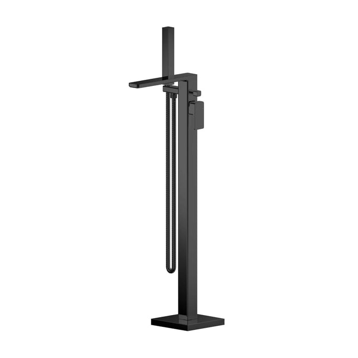 Windon Matt Black Contemporary Freestanding Bath Shower Mixer