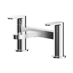 Chrome Rounded Deck Mounted Bath Filler