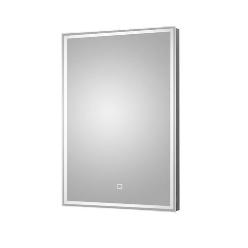 700 x 500 Rectangular Bathroom Vanity Mirror with Touch Sensor and Demister