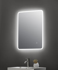 700 x 500 Minimal LED Bathroom Mirror with Touch Sensor and Demister