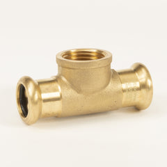 22mm x 3/4" x 22mm Female Branch Tee - Copper Press Fittings - 10 Pack image 1 : 9371-0519_1