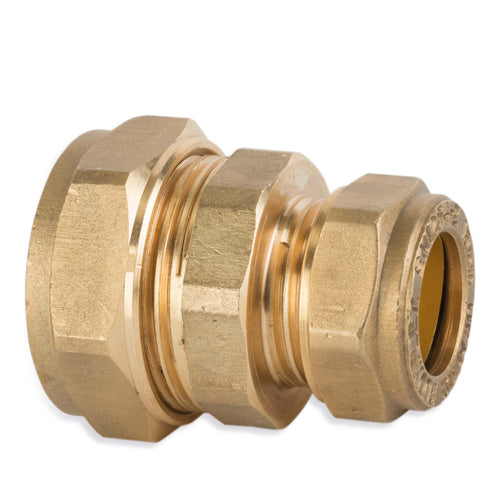 15mm x 10mm Reducing Coupling - Compression Fittings - 20 Pack
