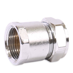 15mm x 1/2" Female Adaptor - Chrome Compression Fittings - 20 Pack