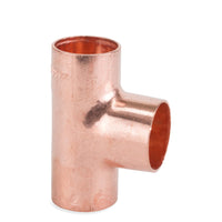 22mm Equal Tee - Copper End Feed Fittings - 25 Pack