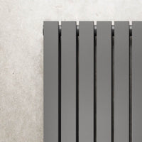 Anthracite Square-Edged Double Panel Vertical Radiator H1800 W528