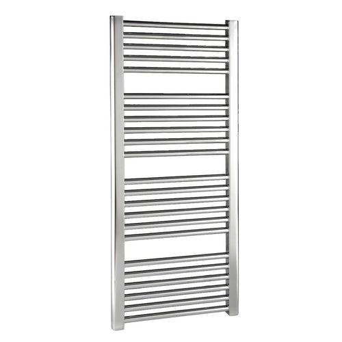 Chrome Round Tube Straight Towel Rail H1100 W500