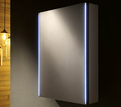 Square LED Bathroom Mirror Cabinet with Touch Sensor, Demister and Shaver Socket