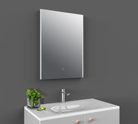 800 x 600 Rectangular LED Bathroom Mirror with Touch Sensor and Demister