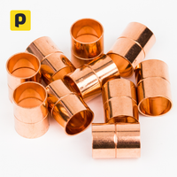 22mm Straight Coupling - Copper End Feed Fittings - 25 Pack
